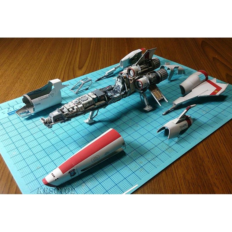 Mô Hình Tàu Chiến Đấu Kesoto2 Viper 2 Viper Mk II Thủ Công Độc Đáo DIY