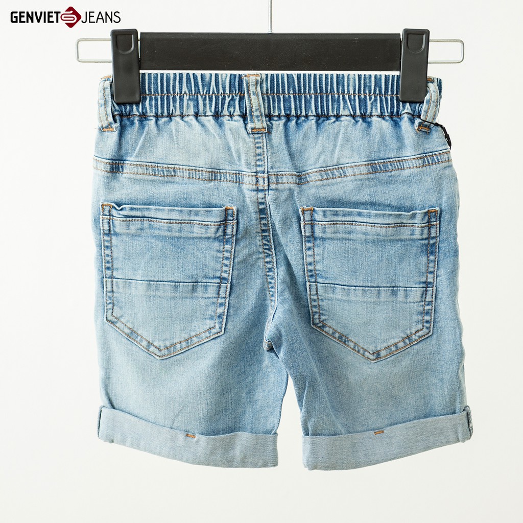 [Mã FATOP12 giảm 30K đơn 150K] Quần Short Jeans Bé Gái Genviet Kids Chất Bò Mềm Cao Cấp B1321J1901