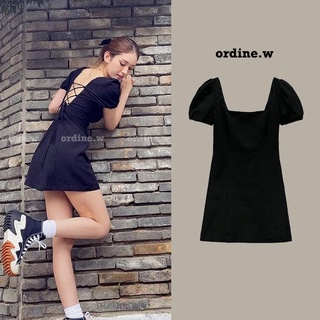 Order_váy cổ vuông hở lưng sakura, somi