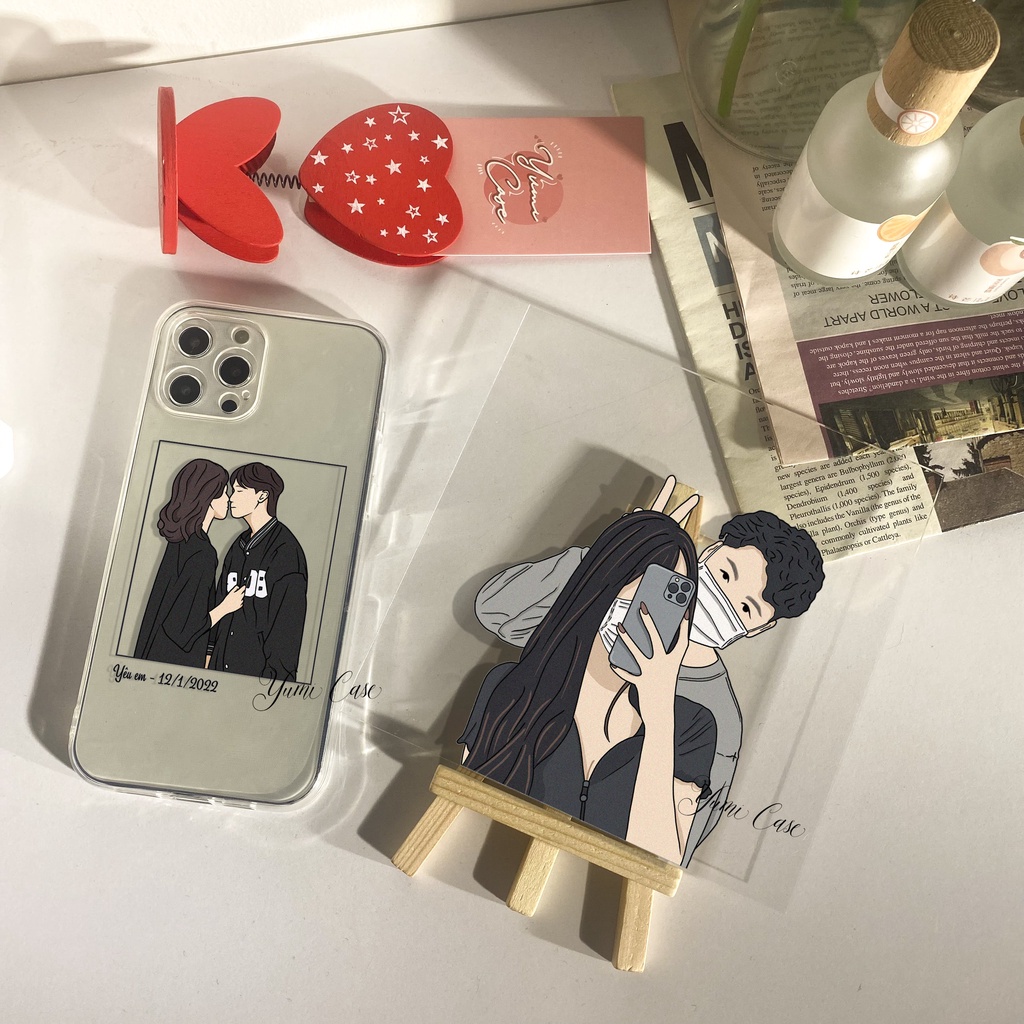 [CHAT SHOP CHỐT MẪU TRƯỚC KHI ĐẶT Ạ] Tranh in UV lên tấm mica - Qùa tặng 8/3 ý nghĩa - Tình nhân - Cặp đôi  Yumi Case