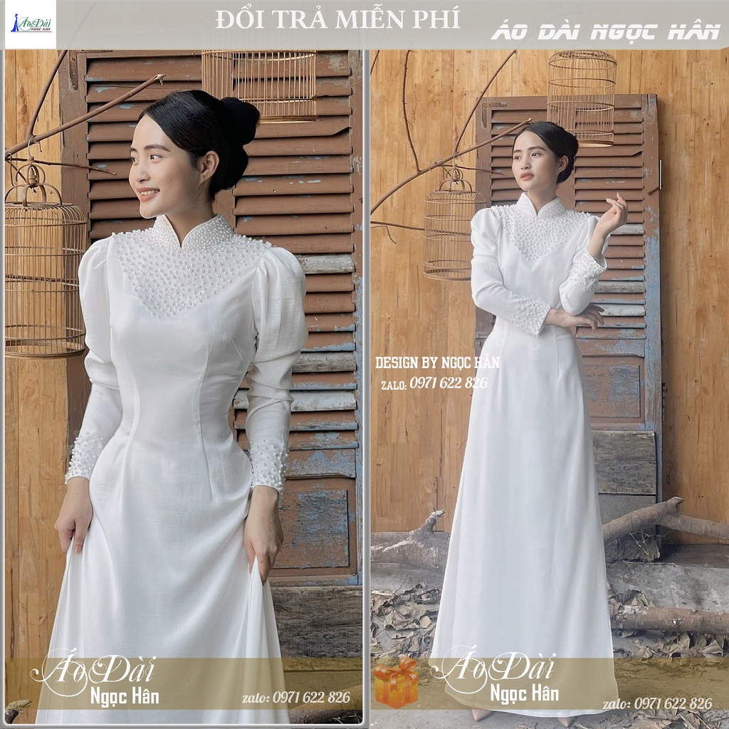 Áo Dài Cô Dâu Cưới Hỏi AD01