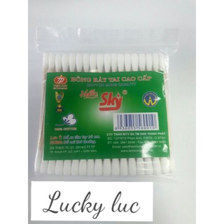 COMBO 12 GÓI BÔNG RÁY TAI THÂN GỖ CAO CẤP CHO NGƯỜI LỚN