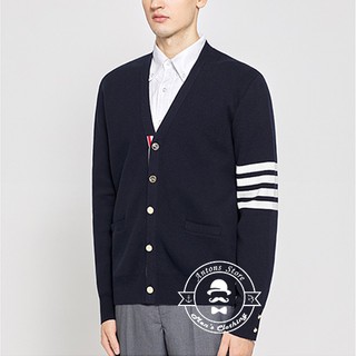 Áo Len Cardigan Thom Browne Khuy Vàng