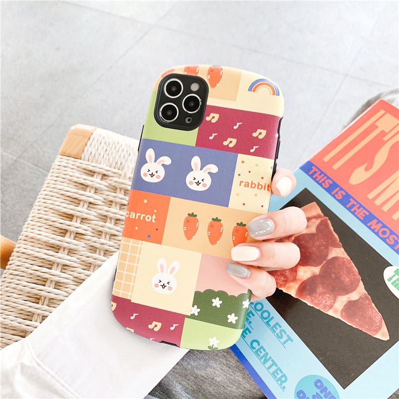 Ốp lưng iphone Thỏ Carrot IMD viền cong dày dặn 5/5s/6/6plus/6s/6splus/7/7plus/8/8plus/x/xr/xs/11/12/pro/max/plus/promax | BigBuy360 - bigbuy360.vn