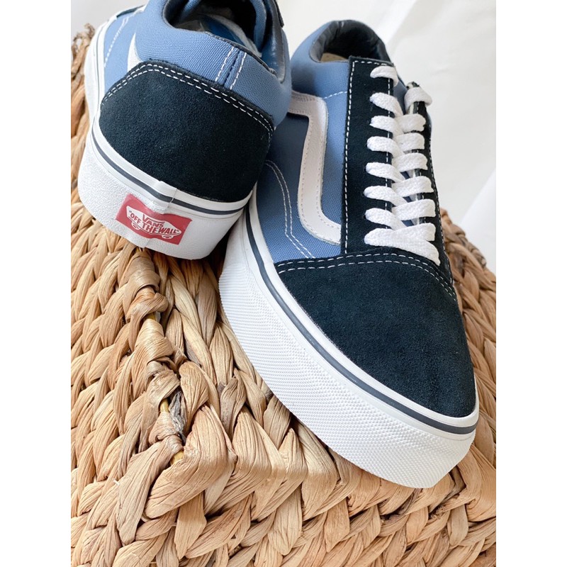 Giày Sneaker [REAL] Vans-Old-Skool-Navy-VN000D3HNVY