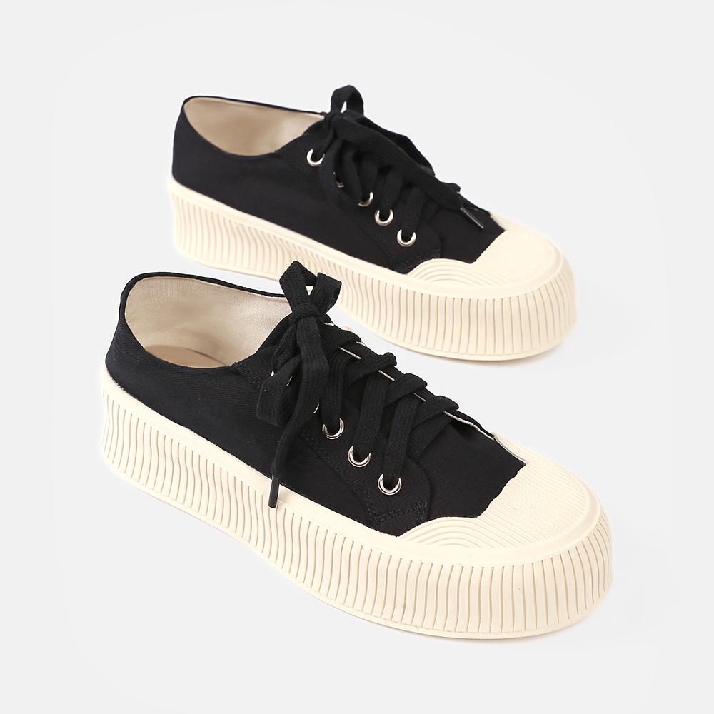 Giày nữ thể thao buộc dây MIORR cá tính đế cao 4cm MG757-1