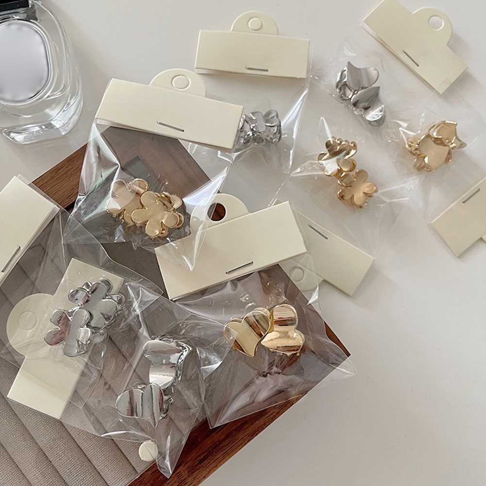 Kẹp Tóc Kim Loại Mini Hình Hoa/Trái Tim Dễ Thương Thời Trang Dự Tiệc