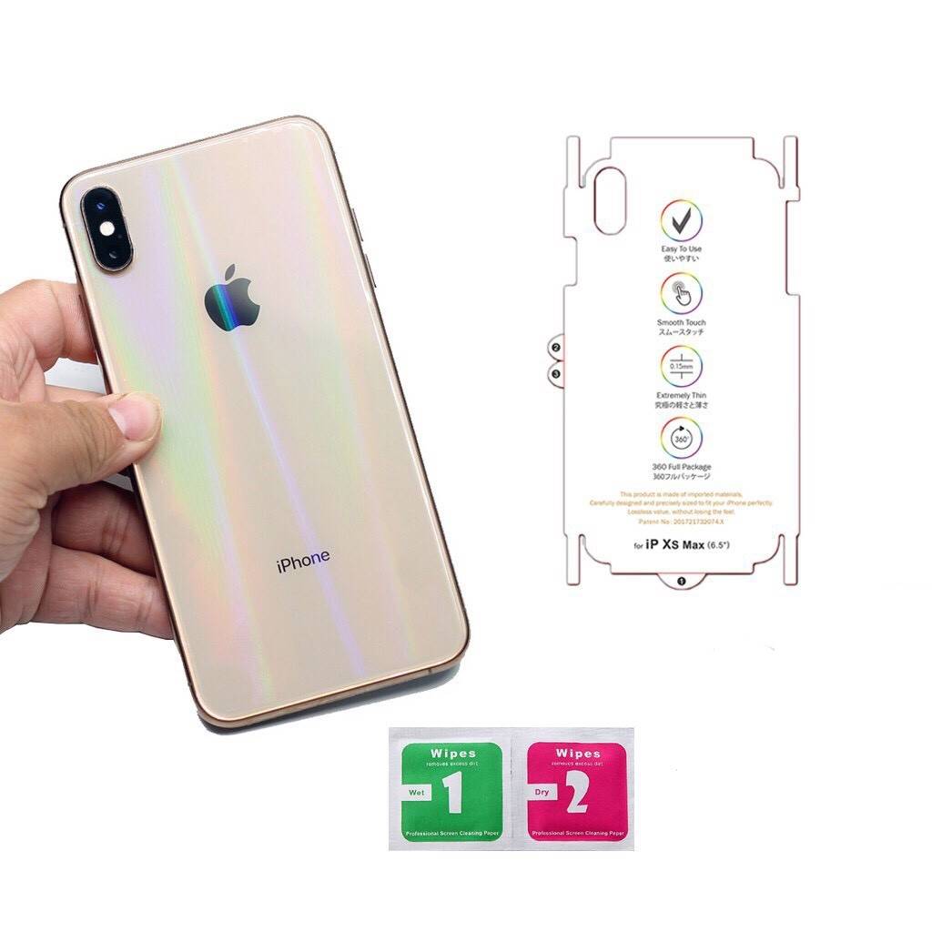 🌟TẶNG GIẤY LAU🌟 Miếng Dán Lưng PPF Cầu Vồng Tự Phục Hồi Trầy Xước Cho iPhone 12/12 Pro/12 Promax - MINH AN SAIGON