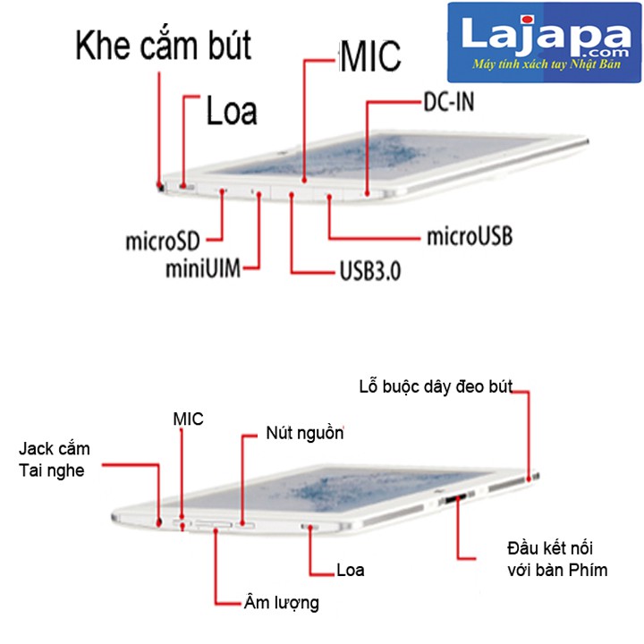 [Bộ Quà Tặng Trị Giá 680K] Máy tinh 2 trong 1 Fujitsu Q584 H Màn hình 2K cảm ứng 10,1 inch  laptop nhat ban LAJAPA | BigBuy360 - bigbuy360.vn