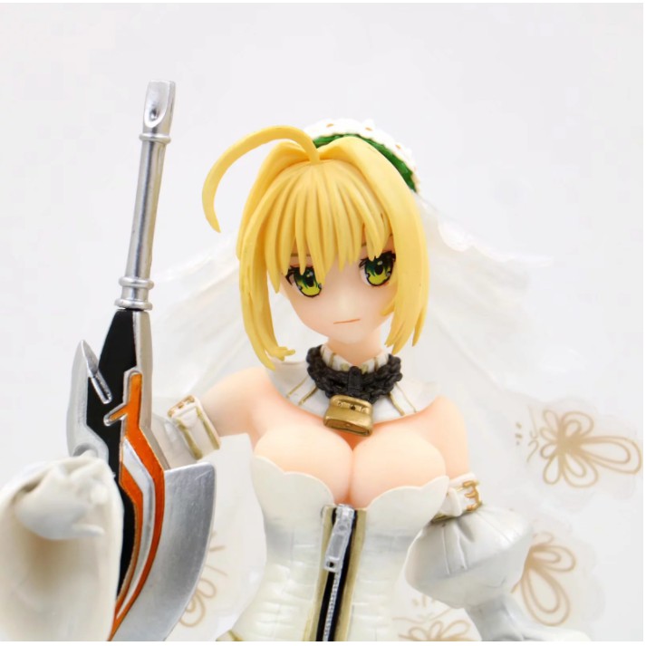 Mô hình Figure Nữ Fate / Grand Order váy cưới Hanayome SABER2 25cm