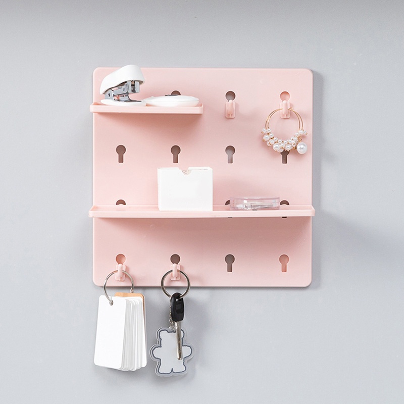 Giá Đỡ Nhựa Gắn Tường Có Móc Treo Đồ Dùng Tiện Dụng Cho Gia Đình