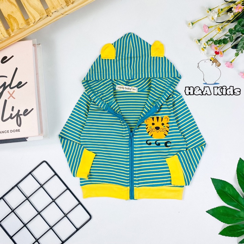 Áo khoác cho bé 17-29kg ,sọc dệt Visco hàng Baby siêu mịn , siêu mát .