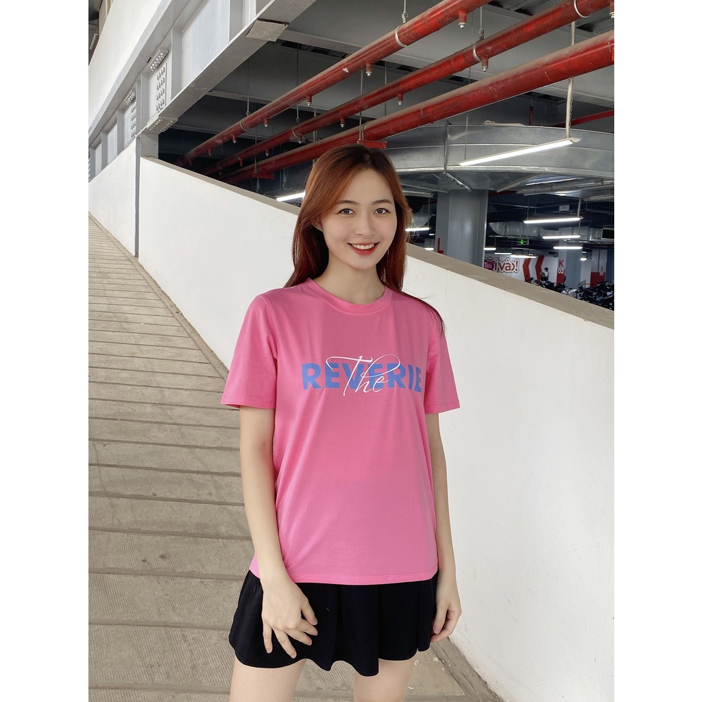 Áo phông hồng HALAN REVERIE thun cotton sang xịn mịn cao cấp chính hãng