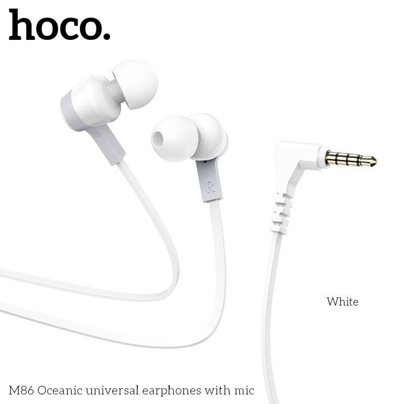 ✅Tai nghe dây nhét tai HOCO M86 Kèm mic đàm thoại Jack 3.5mm chống tiếng ồn-BH 12 Tháng