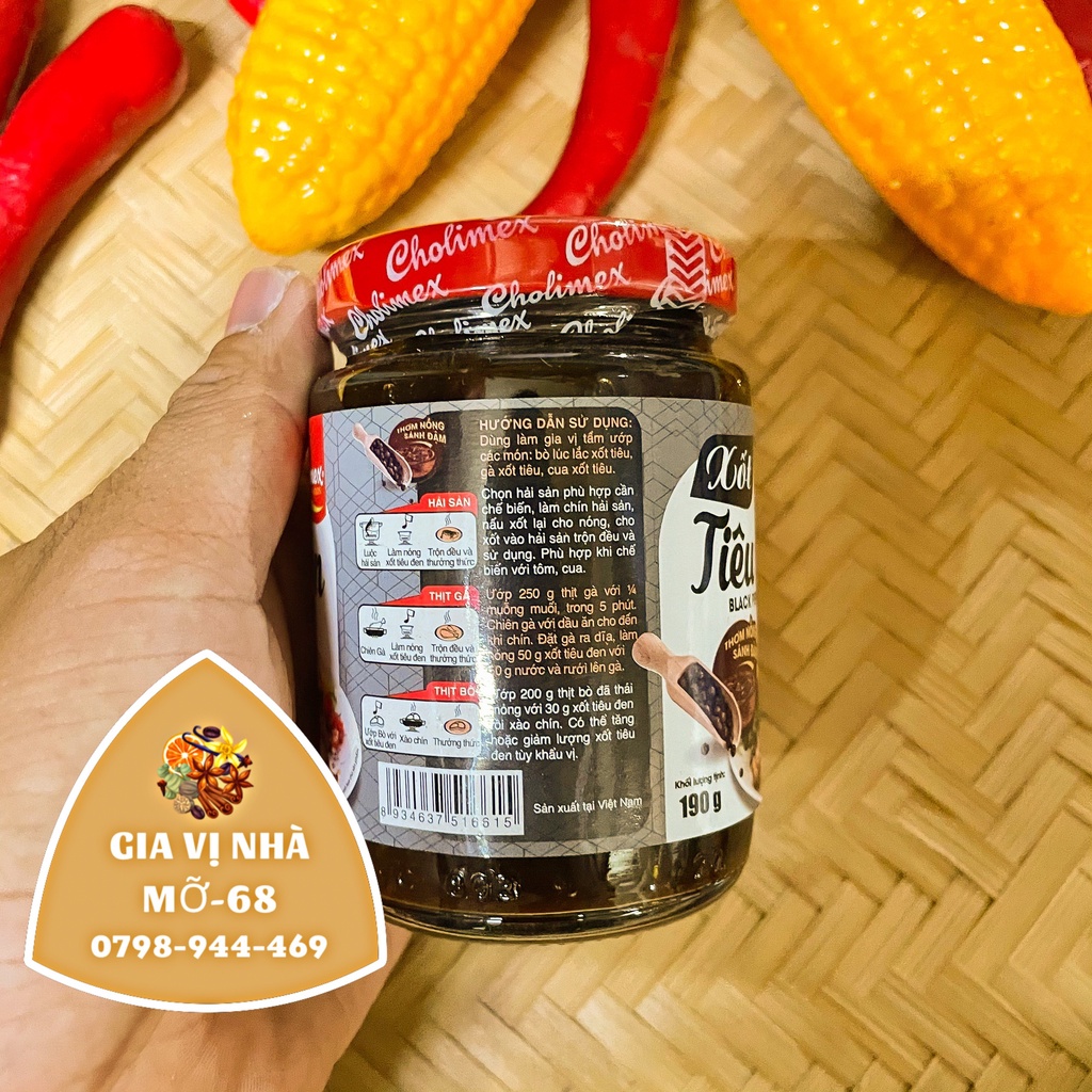 Sốt tiêu đen Cholimex- trọng lượng 190gr
