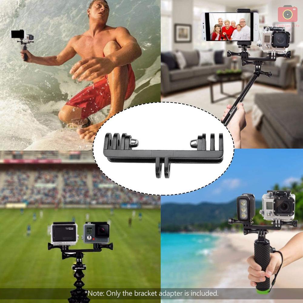 Bộ Chuyển Đổi Giá Đỡ Đèn Flash Kép Thay Thế Cho Gopro Hero4 Hero3 +