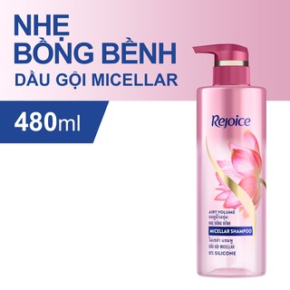 [Mã PG2112B giảm 8% đơn 199K] Dầu gội Rejoice Micellar - Nhẹ bồng bềnh 480ml