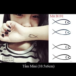 Hình xăm dán cá nhỏ B191
