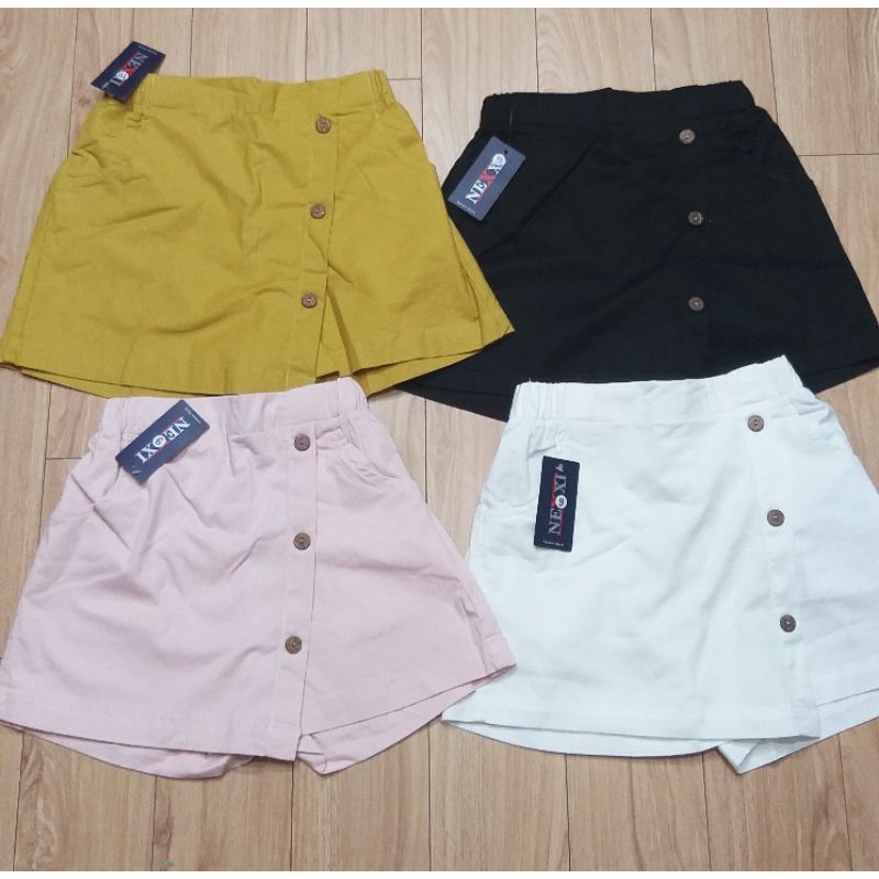 Quần short sooc kaki giả váy size đại cho bé gái 25-48kg