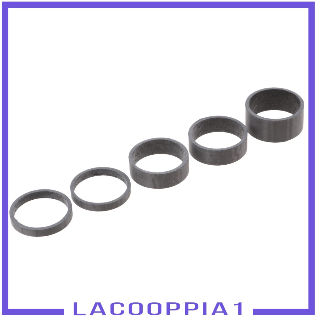 [LACOOPPIA1] 5X Bike Headset 28.6mm Stem Spacers 1-1/8&quot; Bicycle Washers 5/10/15mm BMX MTB