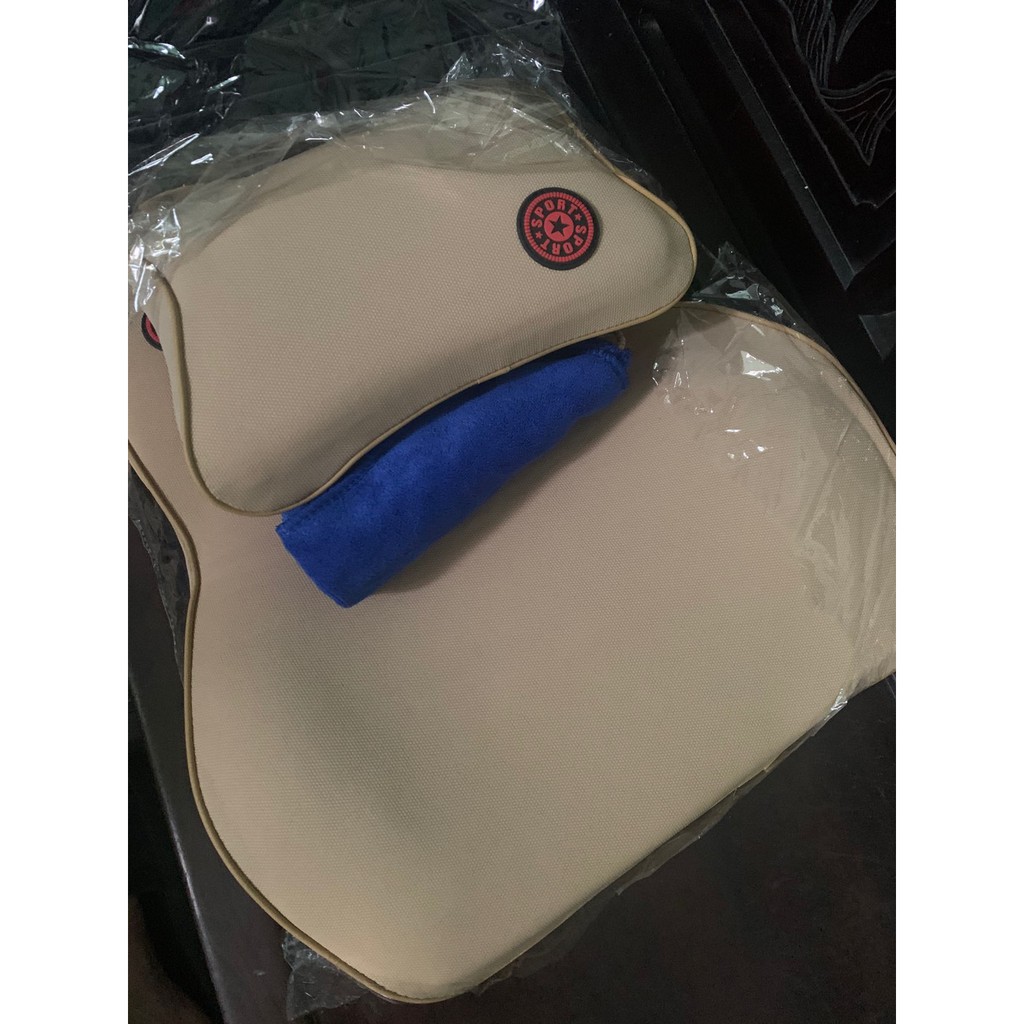 Bộ Gối Tựa Đầu Và Tựa Lưng Cao Su Non Cao Cấp Siêu Đàn Hồi Chống Đau Mỏi | BigBuy360 - bigbuy360.vn