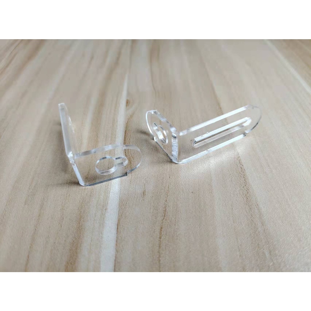 Bản lề nhựa trong suốt gốc vuông 33x55mm