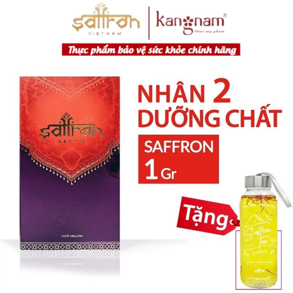 [Quà tặng] Bình Nước In Họa Tiết Saffron VN 330ml