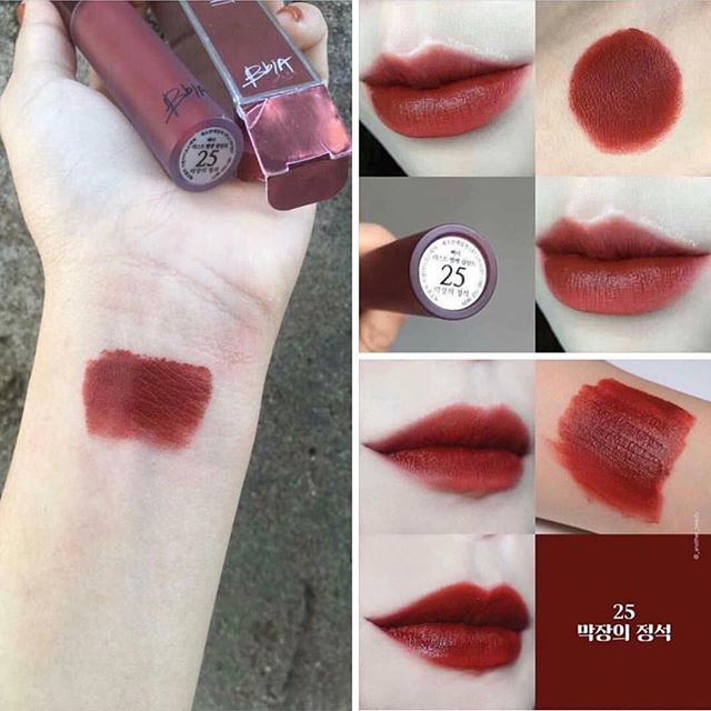 Son kem Bbia Last Velvet Lip Tint Version 5 21 22 23 24 25