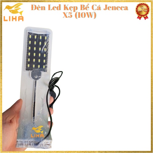 Đèn Led Kẹp Bể Cá Jeneca X5 (10W) Cho Bể 20-30cm - Đèn Led Kẹp Thành Bể