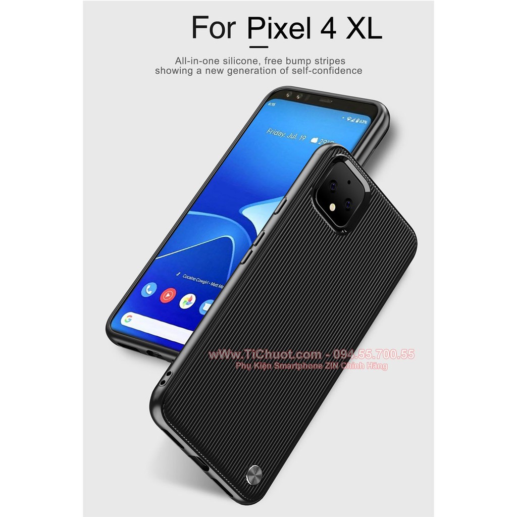 Ốp Lưng Google Pixel 4 XL Dẻo Kẻ Sọc Thẳng Chống Sốc