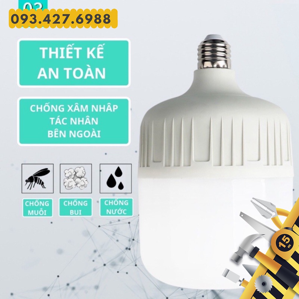 Bóng Đèn LED trụ LINH PHI💡 50W - 65W Ánh Sáng Trắng💡Siêu Sáng Tiết Kiệm 80% Điện💡 Hàng Chính Hãng