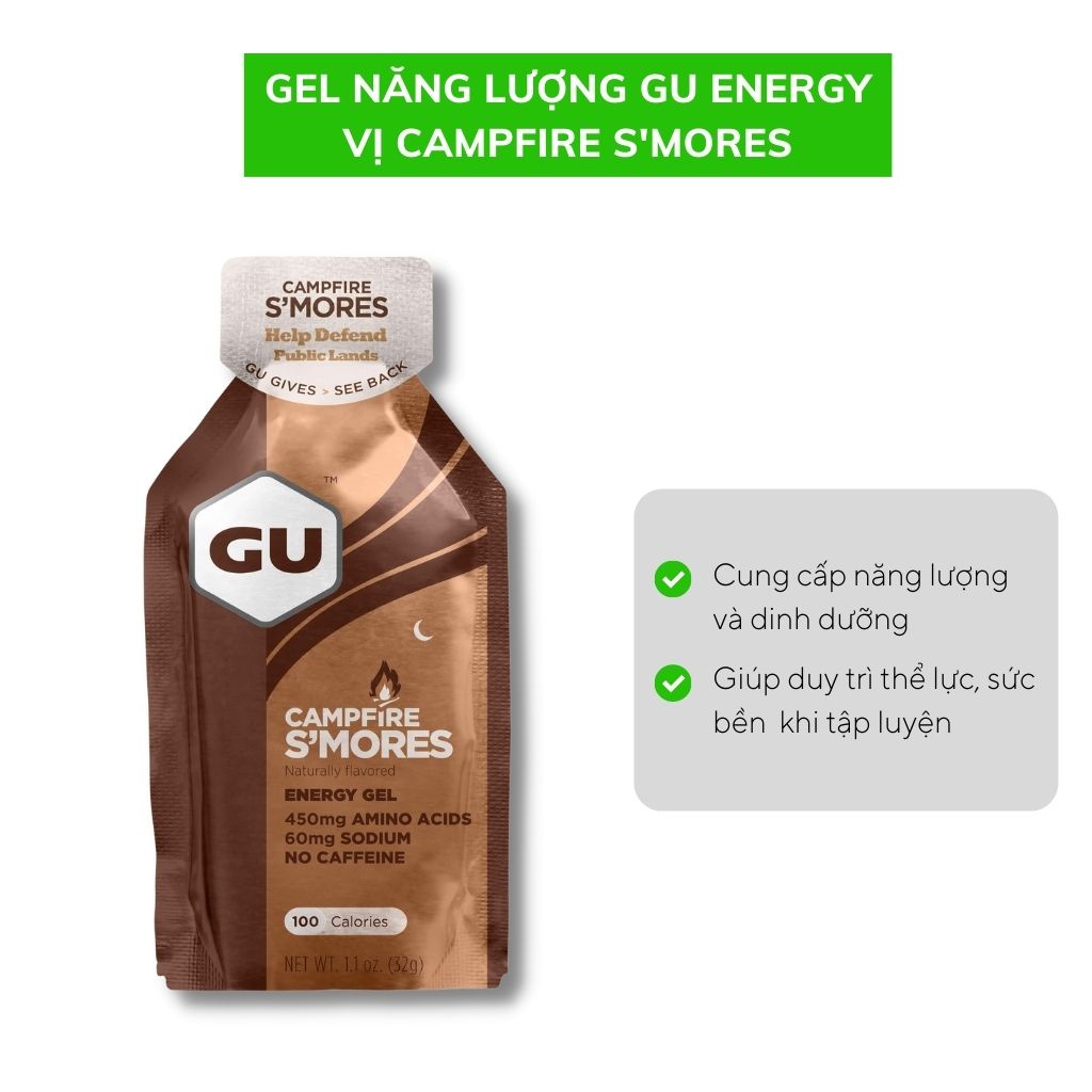 GEL năng lượng GU ENERGY vị campfire s'mores