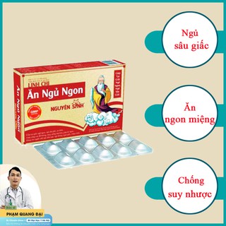 [HÀNG CHÍNH HÃNG] Viên uống dành cho ai mất ngủ, ngủ không sâu giấc, ăn uống không ngon Linh chi ăn ngủ ngon hộp 30 vien