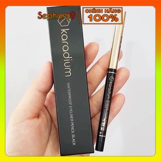 Chì kẻ mắt chống trôi SIÊU DỄ KẺ Karadium Waterproof Eyeliner Pencil Black vỏ đen tạo sự lôi cuốn