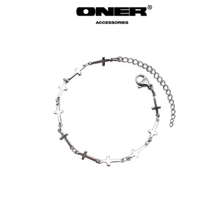Vòng tay ONER Thép Titan ( không gỉ ) "The Cross Bracelet" ( Bảo Hành Thép 1 Tháng )