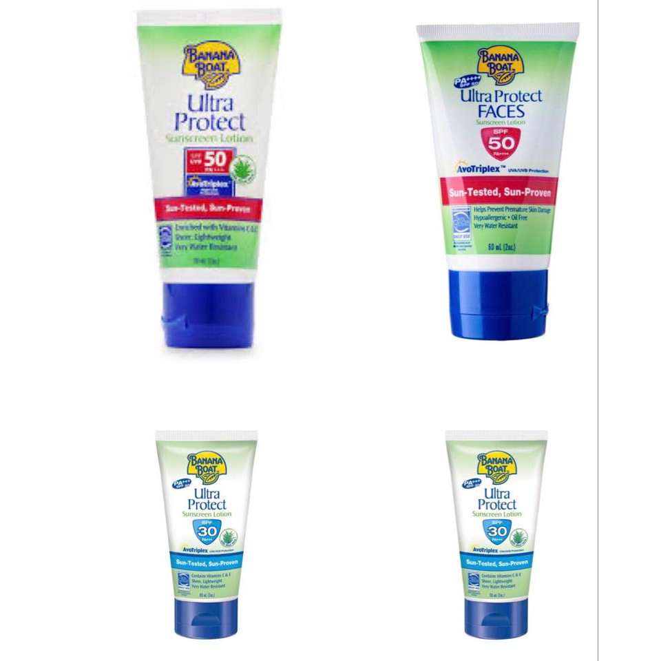 Nhà thuốc Pharnamhai, Kem Chống Nắng Banana Boat Ultra Protect Mỹ SPF30, SPF50 (60ml, 90ml)