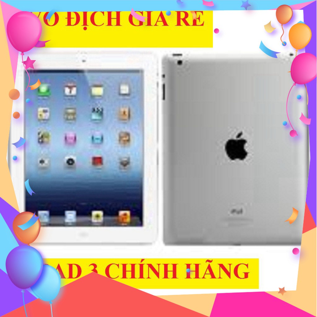 Máy Tính Bảng Ipad 3 zin Chính Hãng apple, màn hình 9.7inch, chơi Tiktok Zalo Fb Youtube