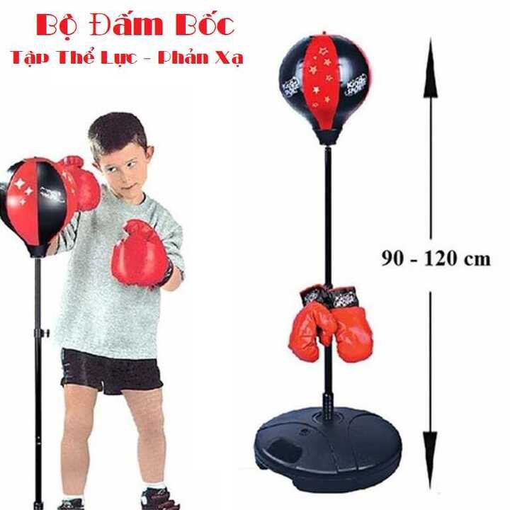 Bộ Đấm Bốc Cho Trẻ Em - Bộ Boxing Tập Phản Xạ tại nhà - Giúp bé tập luyện giảm thói quen đam mê điện thoại hiệu quả