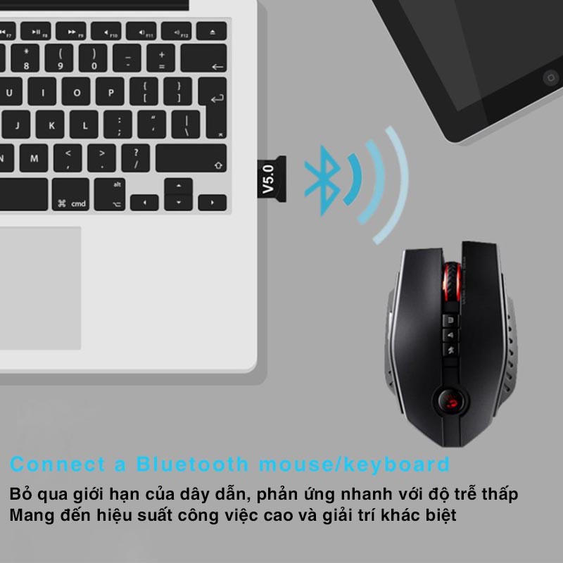 USB Bluetooth 5.0 Dongle - Giúp Máy Tính Có Kết Nối Bluetooth