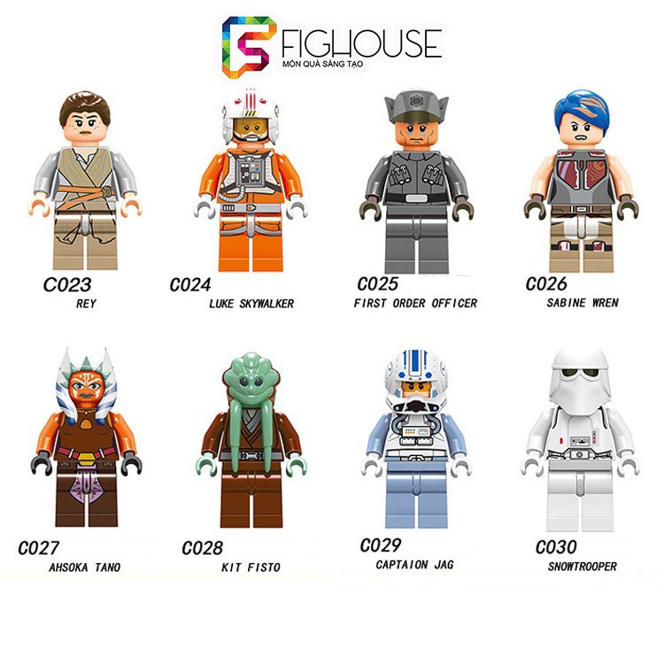 Minifigures Các Nhân Vật Trong Star Wars C023-030 - Đồ Chơi Lắp Ráp Xếp Hình [C6]