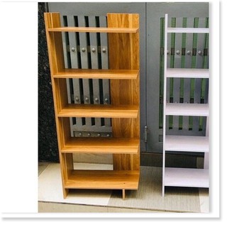 [ Freeship ] Kệ Sách Gỗ 5 Tầng - Kệ gỗ góc tường
