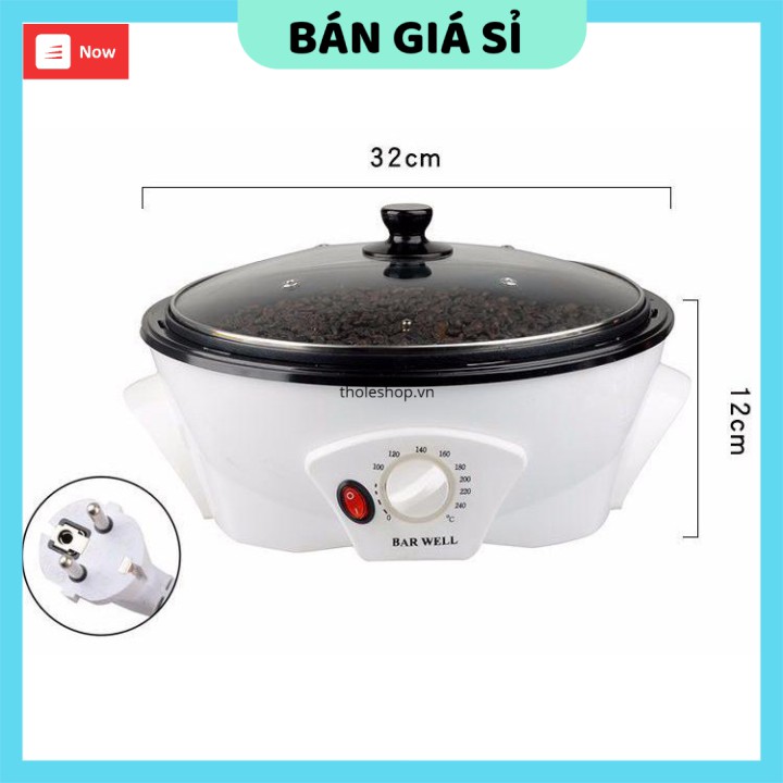 [FREESHIP] Máy rang cà phê, rang ngũ cốc đa năng, cách nhiệt tốt, chất liệu cao cấp 4137