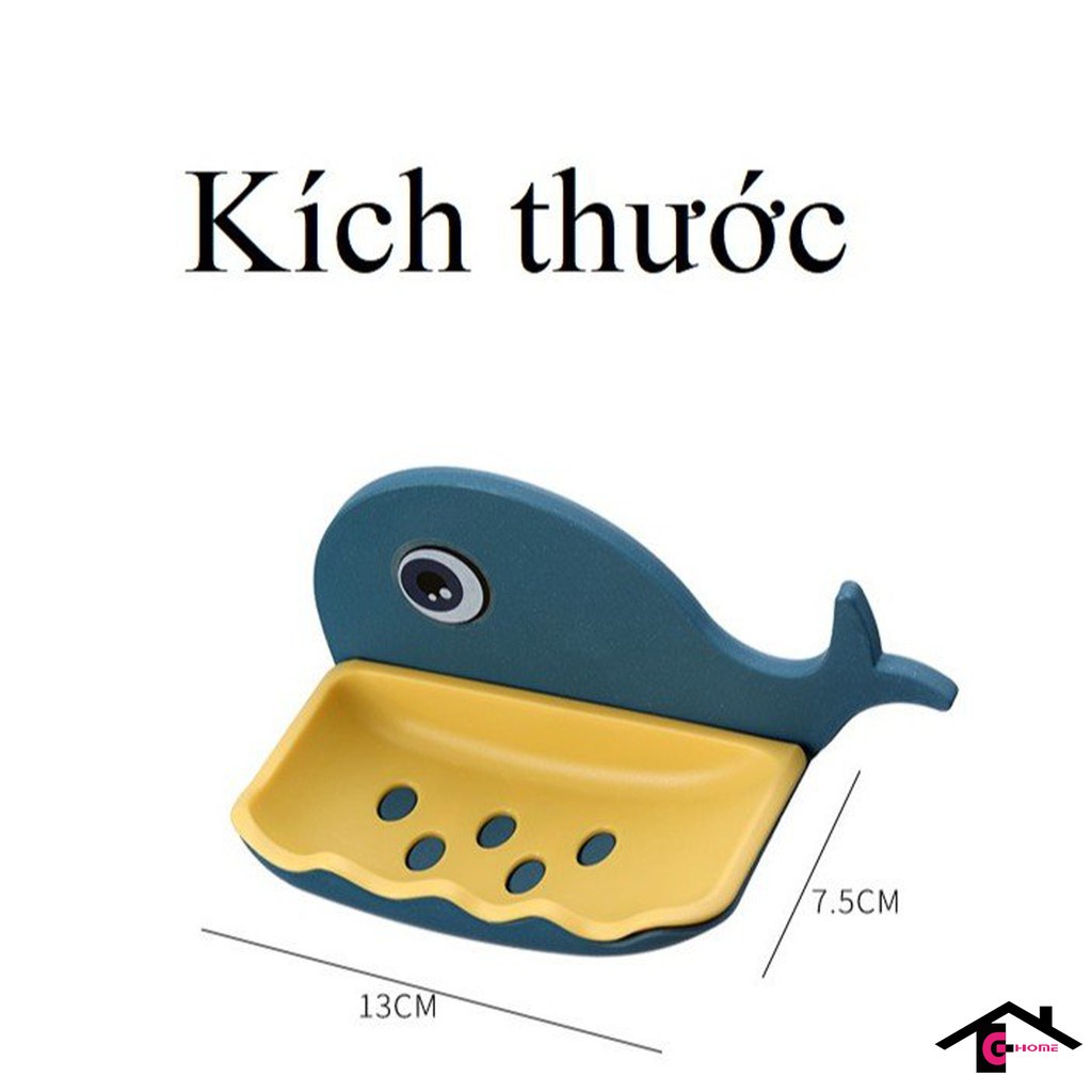 kệ đựng xà bông hình cá heo, khay xà phòng dán tường có lỗ thoát nước ( tuyển khách sỉ)
