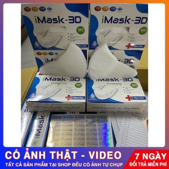 Khẩu Trang Y Tế Kháng Khuẩn Lọc Bụi Mịn 3D Duy Khánh - hộp 50 cái
