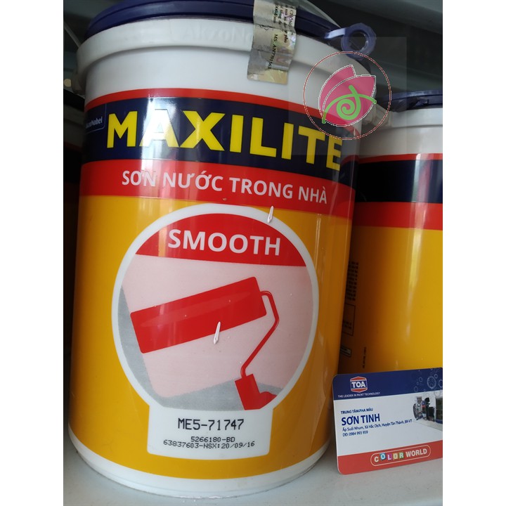 Sơn nội thất maxilite smooth loại 5lít ( MÀU VÀNG , MÀU HỒNG TÍM )