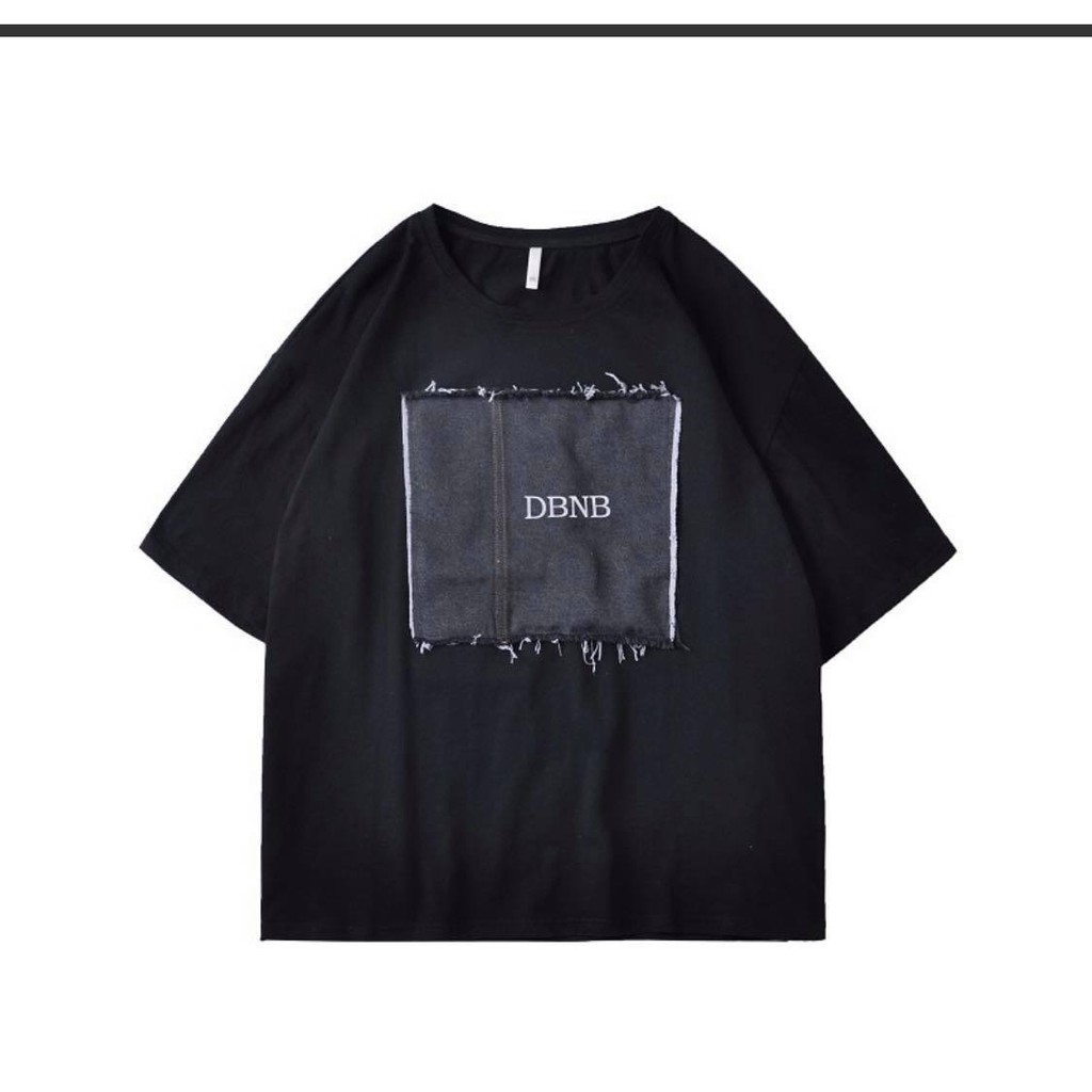 Áo thun nam phối vải jean trước ngực thời trang 2021 | BigBuy360 - bigbuy360.vn