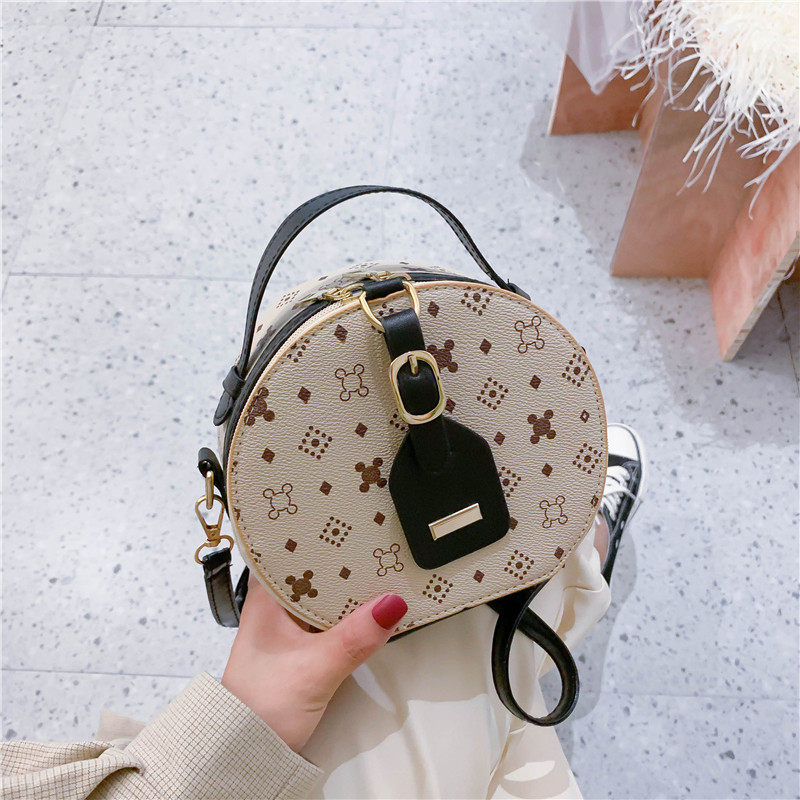 Túi xách Jasmin Noir kiểu tròn nhỏ phong cách retro sang trọng thời trang cho nữ