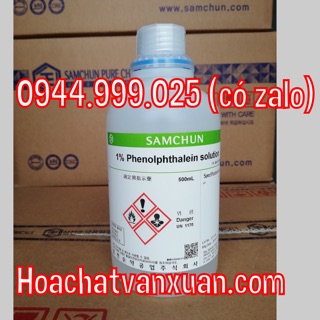 Chất 1% Phenolphathalein solution Samchun Hàn Quốc chai 500ml P0312