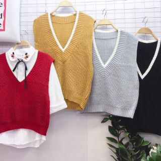 [HOT][RẺ VÔ ĐỊCH] ÁO GILE LEN HÀN QUỐC