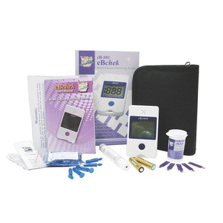 Máy đo đường huyết eBchek Tiếng Việt - Thích hợp người cao tuổi -Tặng kèm 10 que thử